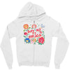 learn from the flowers Zipper Hoodie