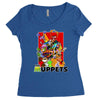 the muppets cartoon ideal birthday present or gift Women's Triblend Scoop T-shirt