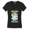 5  unicorn stab idiots Women's V-Neck T-Shirt