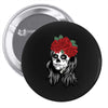 Skull Girl Pin-back button