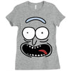 pickle rick face Ladies Fitted T-Shirt