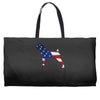 patriotic boxer Weekender Totes