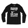 weekend forcast guitar with a chance of drinking Long Sleeve Shirts