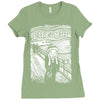 scream for coffee Ladies Fitted T-Shirt