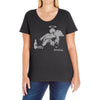 banksy fallen angel Ladies Curvy T-Shirt