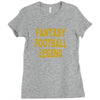 fantasy football legend sunday night football sports league tee shirt Ladies Fitted T-Shirt