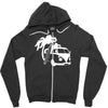 camper van surf split retro Zipper Hoodie