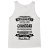 Super Cool Granddad Of A Freaking Awesome Granddaughter Tank Top