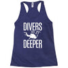 ow divers do it deeper Racerback Tank