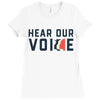 Women's March Hear Our Voice Ladies Fitted T-Shirt