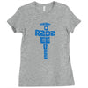 r2d2 typography Ladies Fitted T-Shirt