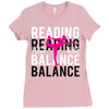 Reading Yoga Wine Balance Ladies Fitted T-Shirt