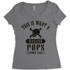 This Is What A Bad Ass Pops Looks Like Women's Triblend Scoop T-shirt