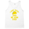 i hate tacos said no juan funny Tank Top