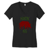hantin hog Women's V-Neck T-Shirt