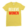 believe women Ladies Fitted T-Shirt