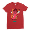 cool hotdog Ladies Fitted T-Shirt
