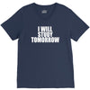 i will study tomorrow V-Neck Tee
