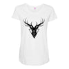 deer head vector Maternity Scoop Neck T-shirt