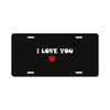 i love you (2) License Plate