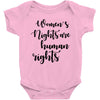 women's rights are human rights Baby Bodysuit