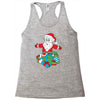 santa with piles of christmas Racerback Tank