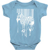 banksy street art zebra bar code Baby Onesie