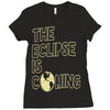 the eclipse is coming Ladies Fitted T-Shirt