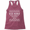 die hard ugly sweater Racerback Tank