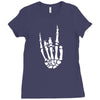 skeleton hand Ladies Fitted T-Shirt