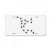 crepy crawly spiders License Plate