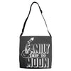 Family Trip To Moon Adjustable Strap Totes