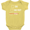 Do or Do Not Baby Bodysuit