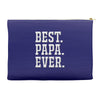 best papa ever Accessory Pouches