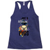 who loves pugs Racerback Tank
