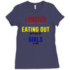 i prefer eating out girls Ladies Fitted T-Shirt