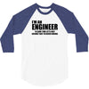 engineer funny t shirt engineers are never wrong t shirt shirt funny t 3/4 Sleeve Shirt