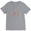 soccer neon rhinestud V-Neck Tee
