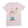 popeye spinach retro mens funny Ladies Fitted T-Shirt