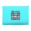 star spangled hammered Accessory Pouches