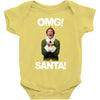 omg santa will ferrell Baby Bodysuit