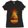 pineapple and beach Ladies Fitted T-Shirt