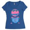 happy outdoors   porky roebuck Women's Triblend Scoop T-shirt