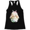 Totoro With Japanese Landscape Racerback Tank
