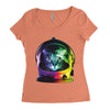astro cat Women's Triblend Scoop T-shirt