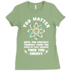 You Matter Unless You Multiply Yourself by the Speed of Light Squared. Ladies Fitted T-Shirt