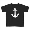 anchor black sailor vintage style navy nautical Toddler T-shirt