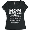 I Love You Mom Women's Triblend Scoop T-shirt