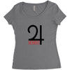 moment red Women's Triblend Scoop T-shirt