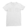 anti you Ladies Fitted T-Shirt